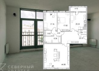 3-комнатная квартира на продажу, 142 м2, Санкт-Петербург, муниципальный округ Пулковский Меридиан, Московский проспект, 183-185