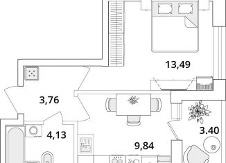 Продаю 1-ком. квартиру, 32.9 м2, Санкт-Петербург, метро Московская