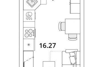 Продаю квартиру студию, 25.3 м2, Санкт-Петербург, Калининский район