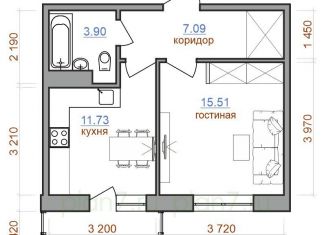 Продаю однокомнатную квартиру, 42.6 м2, рабочий поселок Маркова, жилой комплекс Ботаника, 6, ЖК Ботаника