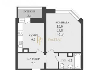 Продам 1-комнатную квартиру, 41.3 м2, Санкт-Петербург, проспект Королёва, 68, ЖК На Королёва