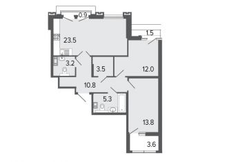 Продам 3-ком. квартиру, 72.1 м2, Санкт-Петербург, 12-я Красноармейская улица, 26, 12-я Красноармейская улица