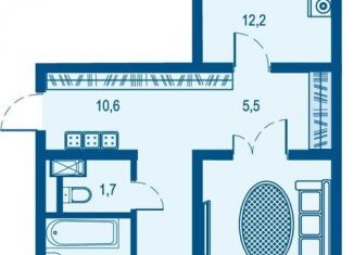 Продается 2-ком. квартира, 65.2 м2, Краснодарский край, улица Селезнёва, 104/2