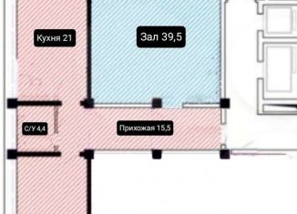 3-комнатная квартира на продажу, 104 м2, Махачкала, улица Хаджи Булача, 14Б, ЖК Ак-Гёль