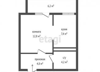 Продается 1-комнатная квартира, 29.2 м2, Верхняя Пышма, Красноармейская улица, 15