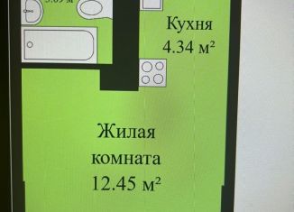 Продажа квартиры студии, 28 м2, Ростов-на-Дону, Магнитогорская улица, 2Б, ЖК Екатерининский