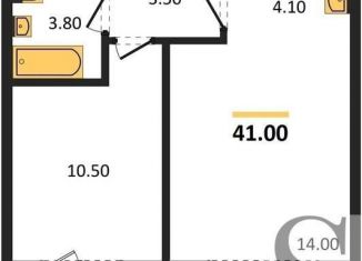 Продажа однокомнатной квартиры, 41 м2, рабочий посёлок Краснообск