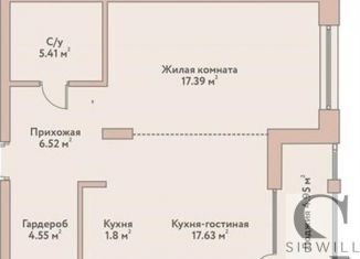 Продам 2-комнатную квартиру, 56.3 м2, Новосибирск, Дачное шоссе, 20Б, ЖК Флора и Фауна