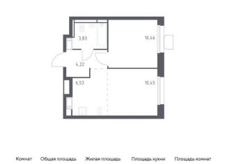 Продается 1-комнатная квартира, 35.5 м2, посёлок Мирный, жилой комплекс Томилино Парк, к5.4