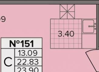 Продаю квартиру студию, 23.9 м2, деревня Новое Девяткино