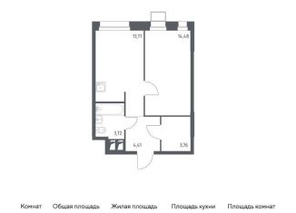 Продажа 1-комнатной квартиры, 40.1 м2, поселение Мосрентген, многофункциональный комплекс Тропарево Парк, к2.1