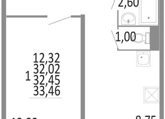 Продажа однокомнатной квартиры, 32 м2, Челябинск, Советский район