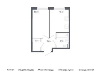 Однокомнатная квартира на продажу, 29.8 м2, Тюменская область, жилой комплекс Чаркова 72, 1.2