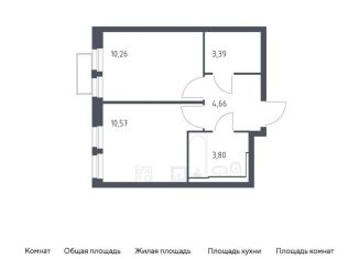 Продается 1-ком. квартира, 32.7 м2, городской округ Красногорск, жилой комплекс Квартал Строгино, к2