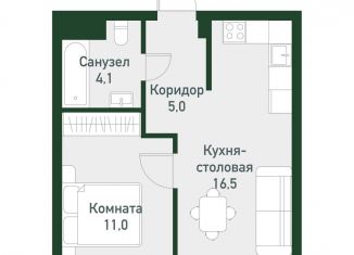 Продам однокомнатную квартиру, 37.4 м2, Челябинская область