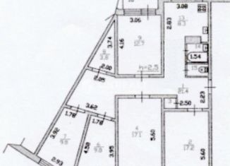 Продам пятикомнатную квартиру, 104.9 м2, городской посёлок Рощино, Социалистическая улица, 96
