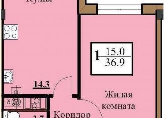 Однокомнатная квартира на продажу, 36.9 м2, Ставропольский край
