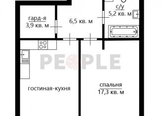 Продажа однокомнатной квартиры, 54 м2, Москва, Нежинская улица, 5к2