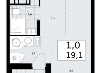 Продается квартира студия, 19.1 м2, Москва, жилой комплекс Прокшино, к10.1.1