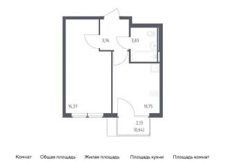Продам однокомнатную квартиру, 35.4 м2, село Остафьево, жилой комплекс Остафьево, к20