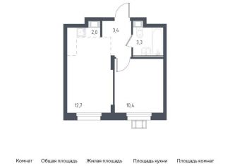1-комнатная квартира на продажу, 31.8 м2, Люберцы, жилой комплекс Люберцы 2020, к67