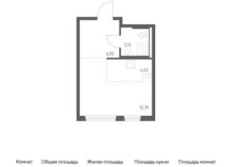 Продается квартира студия, 25.9 м2, поселение Кокошкино, жилой комплекс Новое Внуково, к23