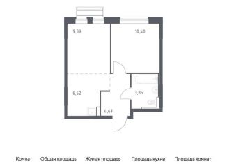 Продам однокомнатную квартиру, 34.8 м2, село Лайково