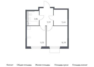 Продажа однокомнатной квартиры, 35.8 м2, Московская область