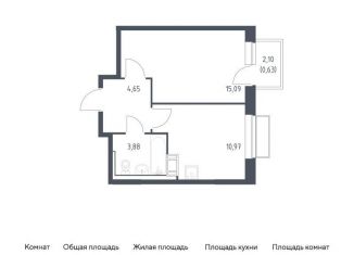 Продажа однокомнатной квартиры, 35.2 м2, посёлок Мирный, жилой комплекс Томилино Парк, к6.3