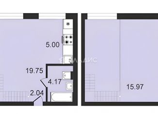 Продается квартира студия, 35.7 м2, Москва, улица Новый Арбат, 23, метро Смоленская