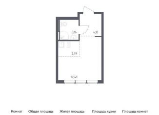 Продам квартиру студию, 22.5 м2, село Остафьево, жилой комплекс Остафьево, к23