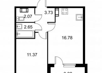 Продажа 1-комнатной квартиры, 38.3 м2, Санкт-Петербург