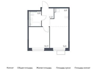 Однокомнатная квартира на продажу, 34.6 м2, Москва, САО