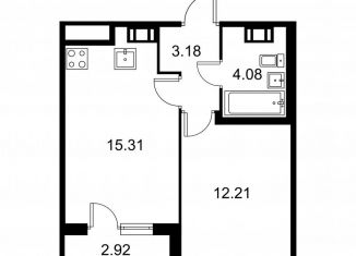 Продается однокомнатная квартира, 36.2 м2, Санкт-Петербург