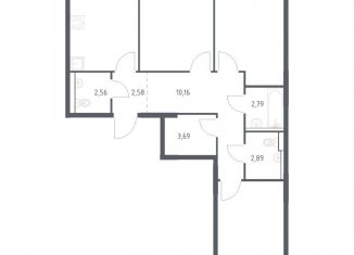 Продам 3-комнатную квартиру, 78.5 м2, поселение Филимонковское, жилой комплекс Квартал Марьино, к4