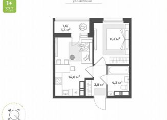 Продаю 1-ком. квартиру, 35.6 м2, Тверь