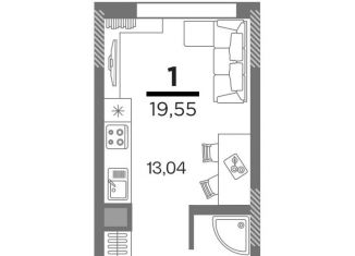 Продам 1-ком. квартиру, 19.6 м2, Рязанская область