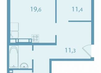 Трехкомнатная квартира на продажу, 63.4 м2, Томская область, улица Королёва, 20