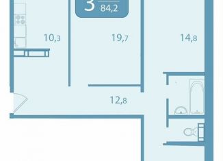 Продаю 3-комнатную квартиру, 84.2 м2, Москва, улица Академика Королёва, 20, район Марфино