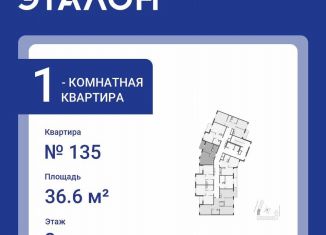 1-комнатная квартира на продажу, 36.6 м2, Санкт-Петербург