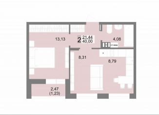 Продажа двухкомнатной квартиры, 39.9 м2, Екатеринбург, метро Уралмаш, улица Краснофлотцев, 38с1