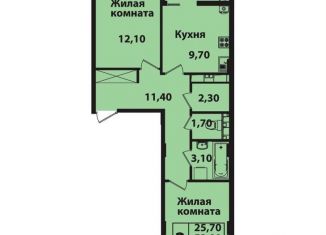 Продажа двухкомнатной квартиры, 56.3 м2, Ставрополь, Гражданская улица, 5, микрорайон № 14