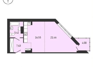 Квартира на продажу свободная планировка, 55.1 м2, Иркутская область, Советская улица, 115/1