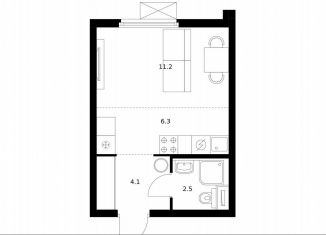 Продам квартиру студию, 24.1 м2, Мытищи