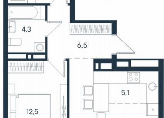 Продаю 3-комнатную квартиру, 62.2 м2, Пермь, Индустриальный район