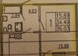 Сдаю в аренду однокомнатную квартиру, 34.5 м2, Санкт-Петербург, Ленинский проспект, 56, Красносельский район