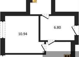 Продажа однокомнатной квартиры, 41.1 м2, Павловск