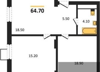 2-ком. квартира на продажу, 64.7 м2, Воронеж, Железнодорожный район