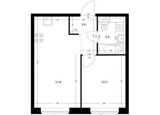 Продается 1-ком. квартира, 36.2 м2, Амурская область