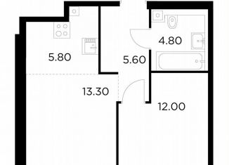 Продажа 1-ком. квартиры, 41.5 м2, Москва